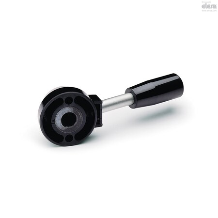 Elesa With black-oxide steel boss, plain hole, LBR.54/130 A-18 LBR-A